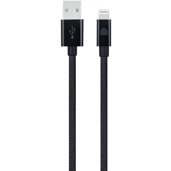 Dviced Dviced Cable USB-A to Lightning Nylon Textile 1,25m - Black