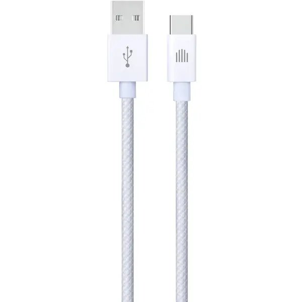 Dviced Dviced Cable USB-A to USB-C Nylon Textile 1,25m - White