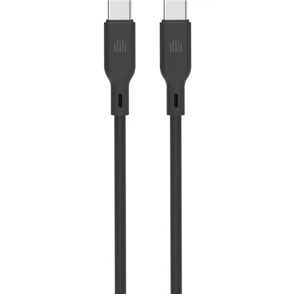 Dviced Dviced Cable USB-C to USB-C silicone 1,25m - Black
