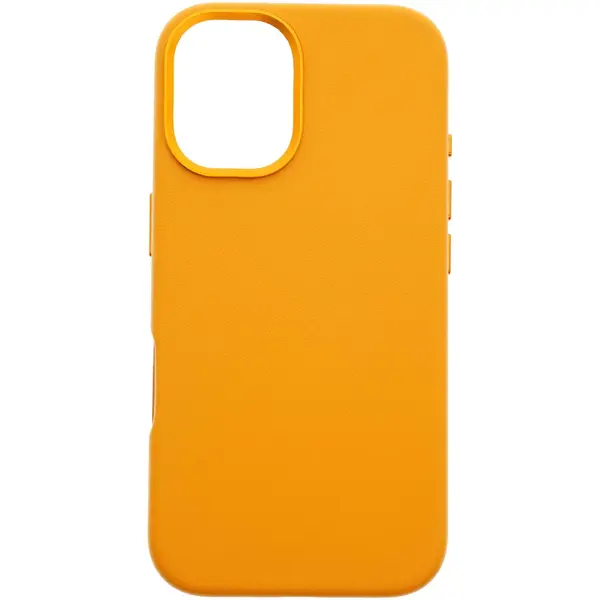 Dviced Dviced Leather case with magsafe for iPhone 16 - Orange