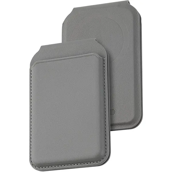 Dviced Dviced Leather magsafe foldable cardholder - Grey
