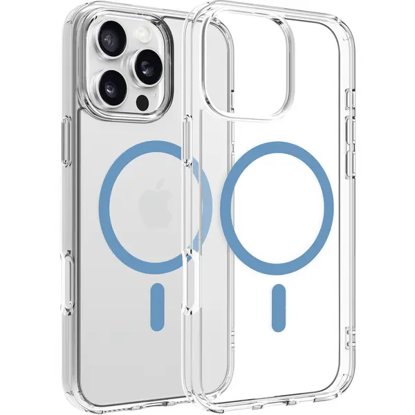 Dviced Dviced Magsafe iPhone 16 Pro Max clear case - Blue