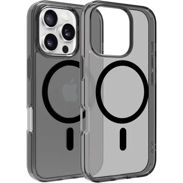 Dviced Dviced Magsafe iPhone 16 Pro smoke case - Black