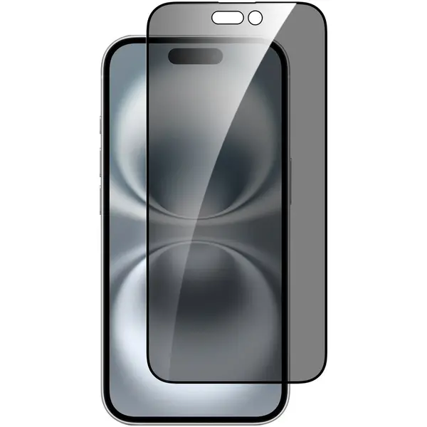 Dviced Dviced Privacy tempered glass screen protector edge to edge for iPhone 16 with applicator