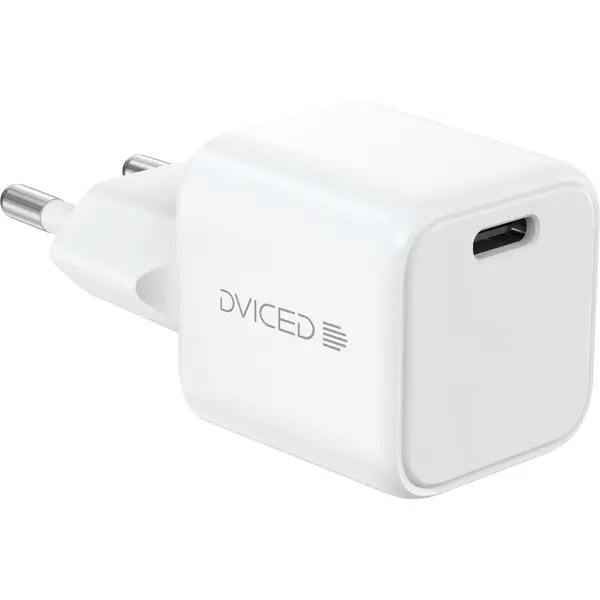 Dviced Dviced Wall charger 30W GaN USB-C EU w cable - White