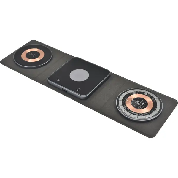 Dviced incarcator Dviced 3-in-1 pliabil magnetic wireless - Negru