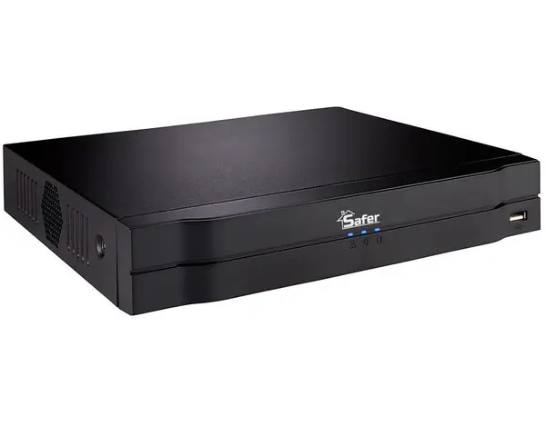 DVR 4 canale Safer, 2 MP Full HD, Functii AI, Recunoastere Faciala, protectie perimetru, 1x SATA, SAF-5104-I3 Safer