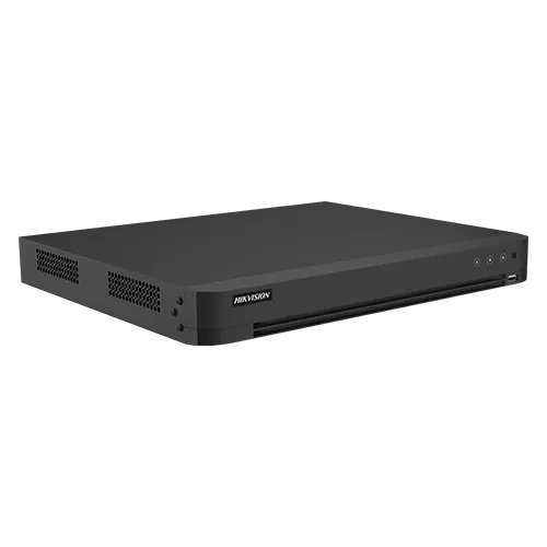 DVR HIKVISION AcuSense 32 canale max 3K, 8 canale IP max. 6MP, AUDIO 'over coaxial', 1U, 2xSATA - iDS-7232HQHI-M2-XT