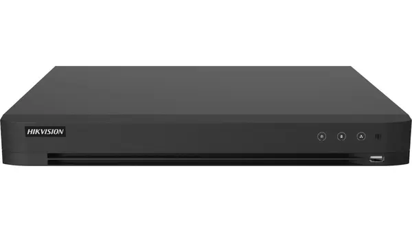 DVR supraveghere hibrid Hikvision AcuSense IDS-7216HUHI-M2/XT, 16 canale, detectie persoane/vehicule, 2xHDD, 4K