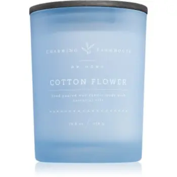 DW Home Charming Farmhouse Cotton Flower lumânare parfumată