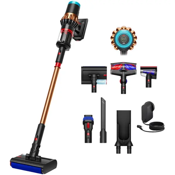 DYSON Aspirator vertical cu functie de spalare Dyson V16 Piston Animal Submarine™ 492969-01, Matte black/Copper