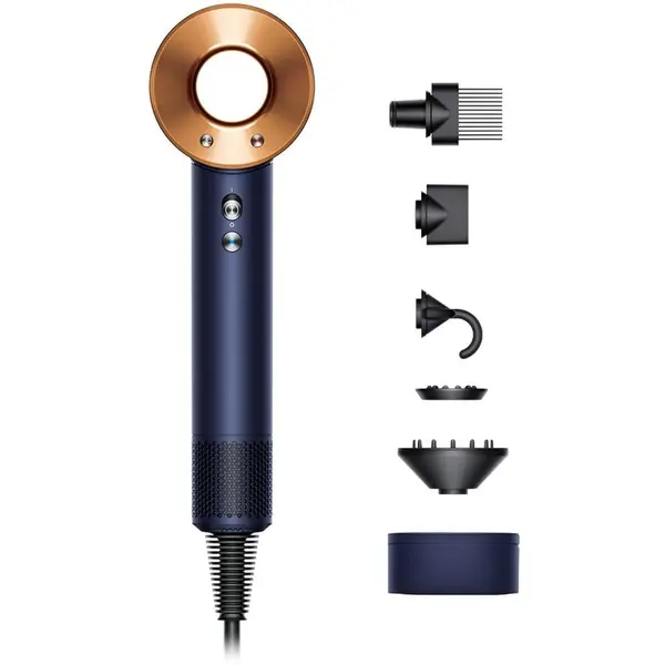 DYSON Uscator de par Dyson Supersonic HD07 Gift Edition, 1600 W, 4 Niveluri temperatura, Albastru-Cupru