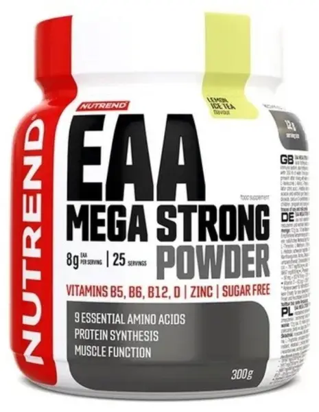 EAA Mega Strong Powder, ceai rece cu lămâie, 300 g, Nutrend