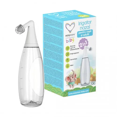 Easycare baby irigator nazal 2in1 pentru copii si adulti, 400ml Zephyr Labs