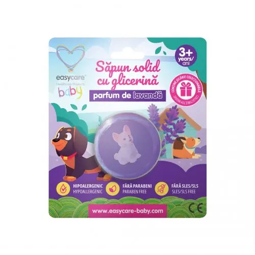 Easycare baby sapun solid cu glicerina, lavanda si jucarie, 100g Zephyr Labs