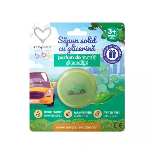 Easycare baby sapun solid cu glicerina, menta, eucalipt si jucarie, 100g Zephyr Labs
