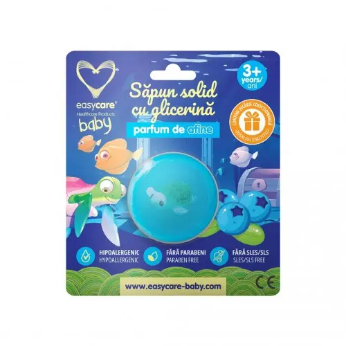 Easycare baby sapun solid cu glicerina, parfum de afine si jucarie, 100g Zephyr Labs