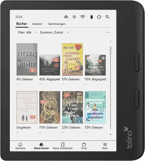 eBook Reader Tolino Vision Color, Ecran Color E-Ink Kaleido 3 7inch, 1GB RAM, 32GB Flash, Wi-Fi, Bluetooth, USB-C, IPX8 (Negru)