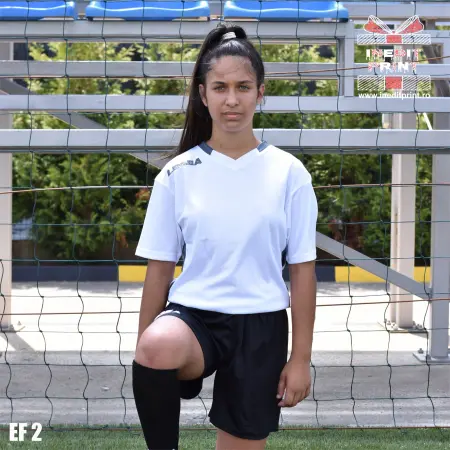 Echipament fotbal copii si adulti EF2 2XS, Tricou alb, șort negru