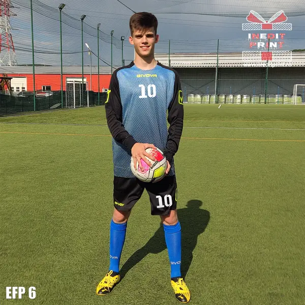 Echipament portar copii si adulti personalizabil EFP6 3XS, Tricou albastru, șort negru