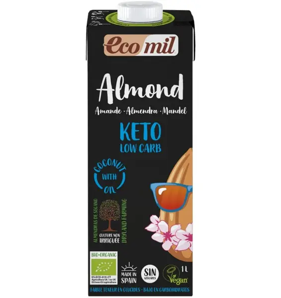 ECO/BIO Bautura vegetala de migdale natur Keto, 1L