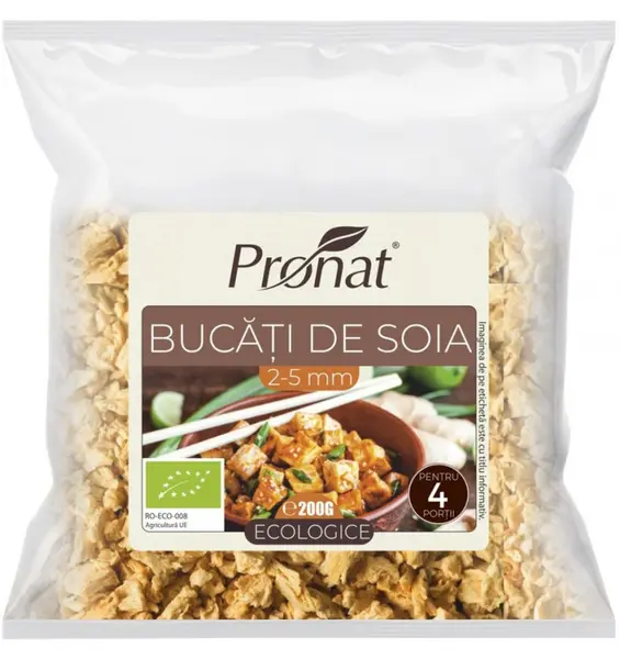 ECO/BIO Bucati de soia 2-5mm 200g