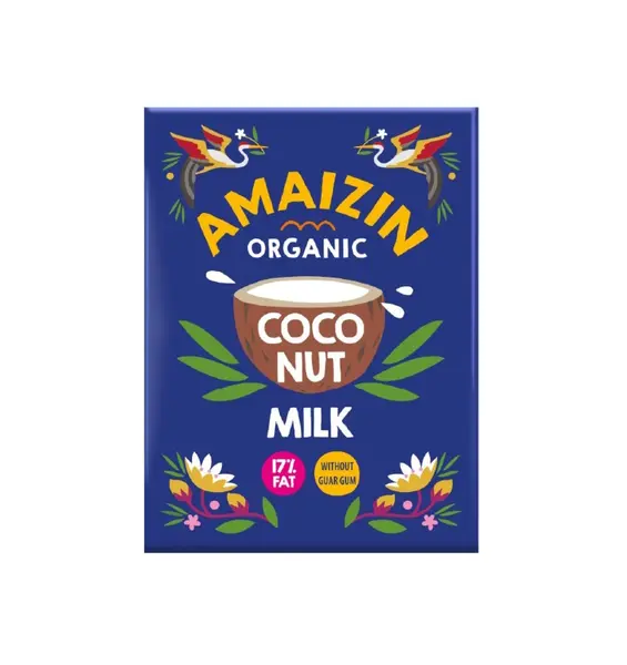 ECO/BIO Lapte de cocos 200ml, 17%grasime, tetra pack