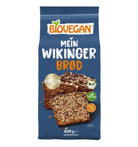 ECO/BIO Premix bio pentru paine fara gluten "Painea vikingilor", 600g
