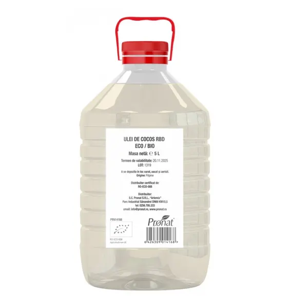 ECO/BIO Ulei de cocos RBD 5L