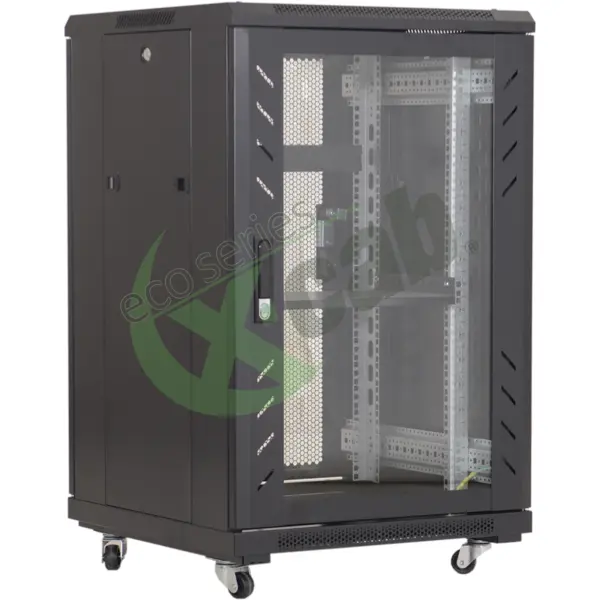 Eco Xcab Cabinet metalic de podea 19”, tip rack stand alone, 27U 600x800 mm, Eco Xcab AS