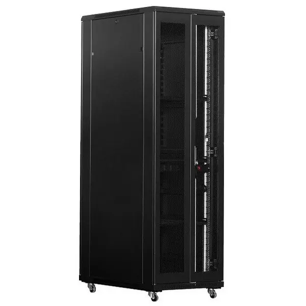 Eco Xcab Cabinet metalic Eco Xcab A36842-MD.9004 42U, Stand alone, 600 x 800, Metal door, Negru