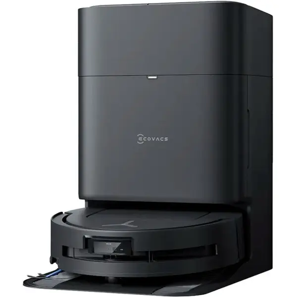 Ecovacs Aspirator robot Ecovacs Deebot T80 OMNI ( inclusiv statia OMNI), hnologia TruEdge 2.0 si senzorul de margine TruEdge 3D, 18000 Pa, Negru