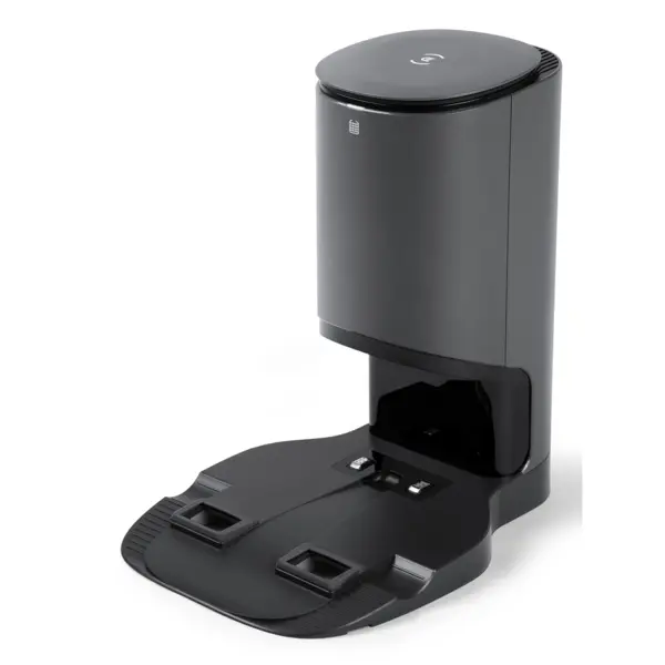 Ecovacs Statie de golire automata CH1918 Ecovacs, compatibila cu modelele T9, T9+, OZMO T8 Family si N8 / N8 PRO, include 2 saci de praf, Gri