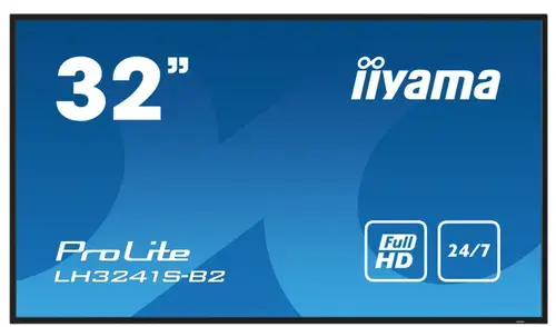 Ecran Profesional IPS LED Iiyama 31.5inch LH3241S-B2, Full HD (1920 x 1080), VGA, HDMI, Boxe (Negru)