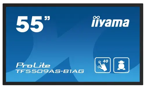 Ecran Profesional IPS LED Iiyama 54.6inch TF5539AS-B1AG, UHD (3840 x 2160), HDMI, DisplayPort, Boxe (Negru)