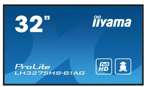 Ecran Profesional IPS LED Iiyama ProLite 31.5inch LH3275HS-B1AG, Full HD (1920 x 1080), HDMI, DisplayPort, Boxe (Negru)