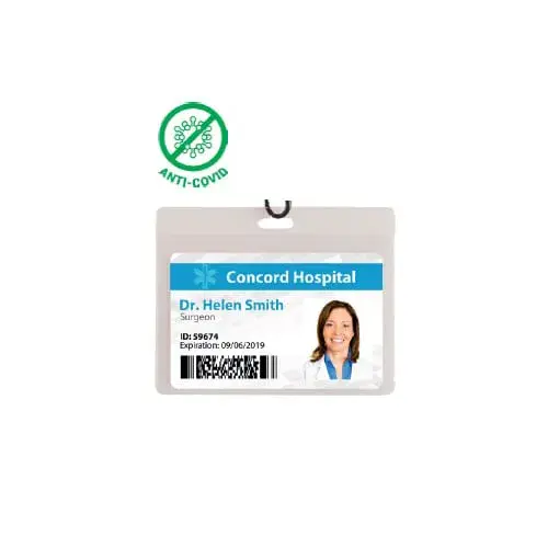 Ecuson orizontal 90x65mm antibacterian 10buc/set transparent Ecuson orizontal 90x65mm antibacterian 10buc/set transparent