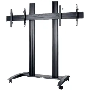 Edbak EDBAK TRV300 Trolley for Two Screens 42-55, Black