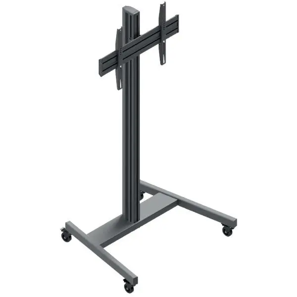 Edbak Suport TV mobil tip Carucior Edbak TRE100, 42-75 inch, 70kg, VESA 600x400, Negru