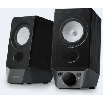 edifier BOXE EDIFIER 2.0, RMS: 4W (2 x 2W), bluetooth, volum, mufa casti, built-in placa sunet, USB power, black, R19BT-BK
