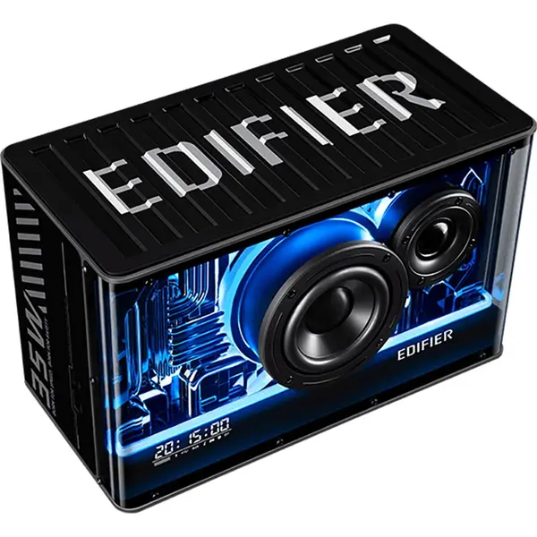 edifier BOXE EDIFIER Gaming desktop, RMS: 40W, Bluetooth 5.3, USB-C, USB-A, AUX, EQs preset 3 moduri, RGB 7 culori, GaN charger 35W, black