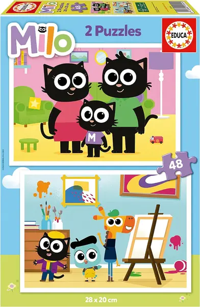 Educa 2 x 48 piese puzzle - Milo