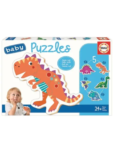 Educa Baby Puzzles 5 Pcs Dinosaurs (80-18873)