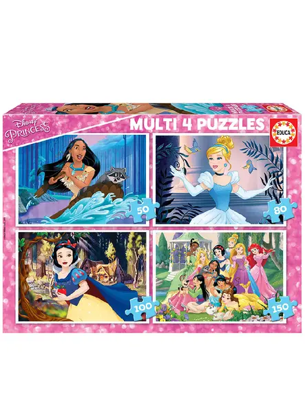 Educa Puzzle 50-80-100-150 Disney Princess (80-17637)