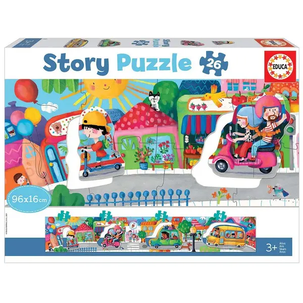 Educa Story Puzzle Vehicles In The City (80-18901)