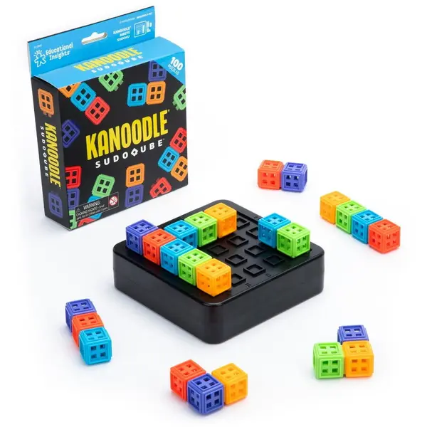 Educational Insights Puzzle Educational Insights Kanoodle SudoQube, 100 provocari, 25 cuburi, 7+ ani