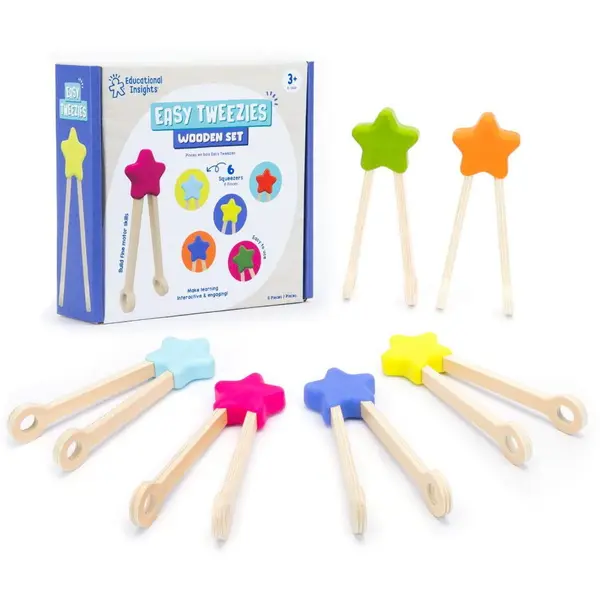 Educational Insights Set 6 pensete din lemn