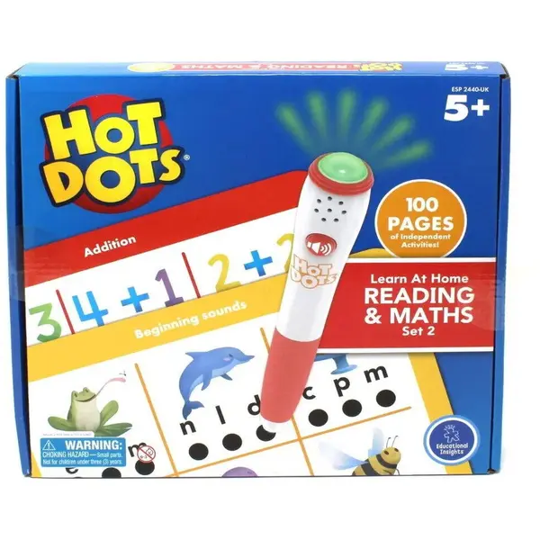 Educational Insights Set Hot Dots® - calculez si citesc in lb engleza (set 2)