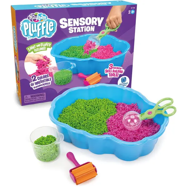 Educational Insights Spuma de modelat Playfoam Pluffle - Atelier senzorial, Varsta 3+ ani