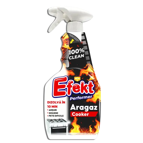 Efekt Solutie aragaz si gratar, cu pompa, 750 ml